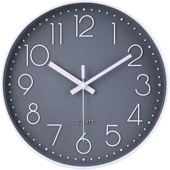 12 inch silent wall clock