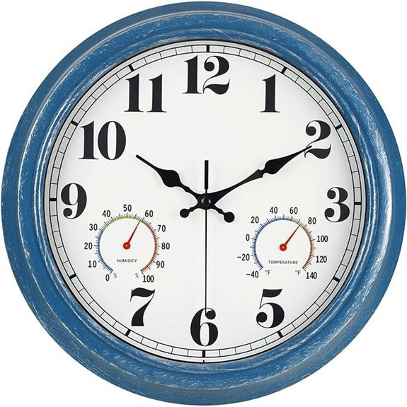 10 Best Outdoor Clocks for 2026 (Weatherproof & Stylish) 2 13 inch waterproof clock