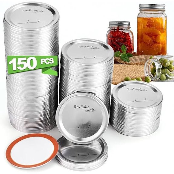 150pcs regular mouth lids for mason jars