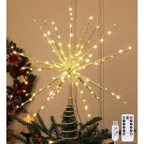 15 inch led star tree topper