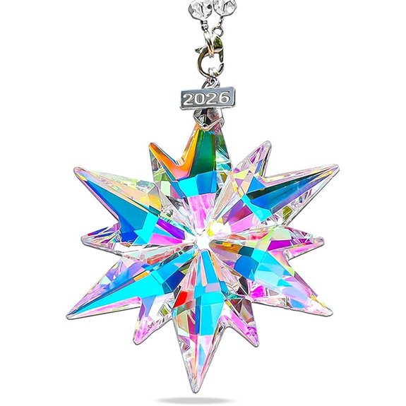 2026 crystal snowflake ornament