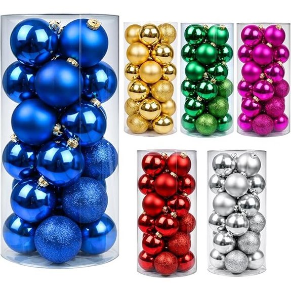 24ct blue shatterproof ornaments 0agwz