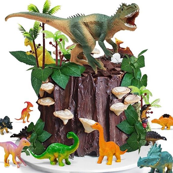 26 pcs dinosaur cake toppers