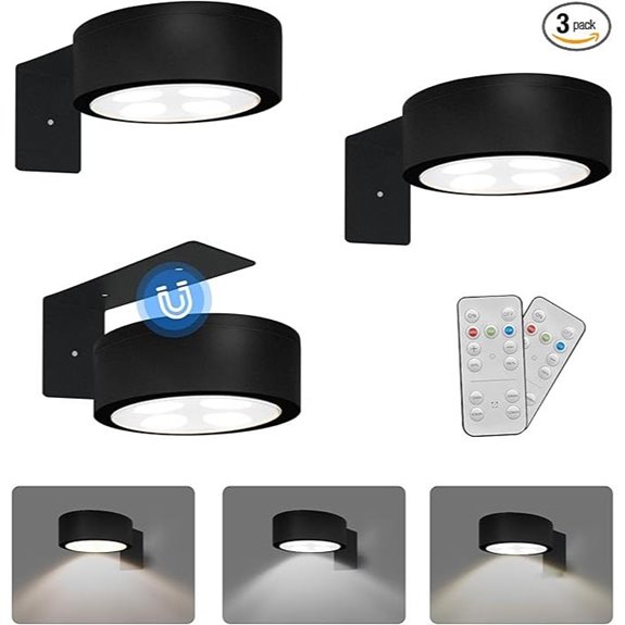 3 pack battery operated picture light