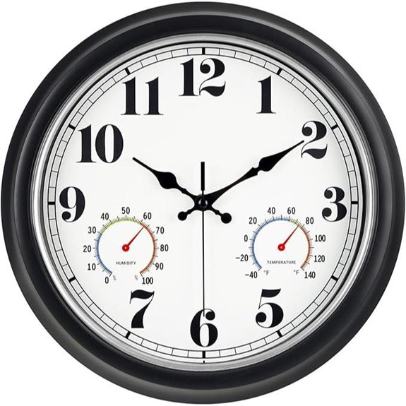 10 Best Outdoor Clocks for 2026 (Weatherproof & Stylish) 4 45minst 13 inch clock