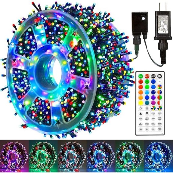 500 led waterproof rgb christmas lights