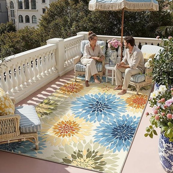 5x8 indoor outdoor rug waterproof