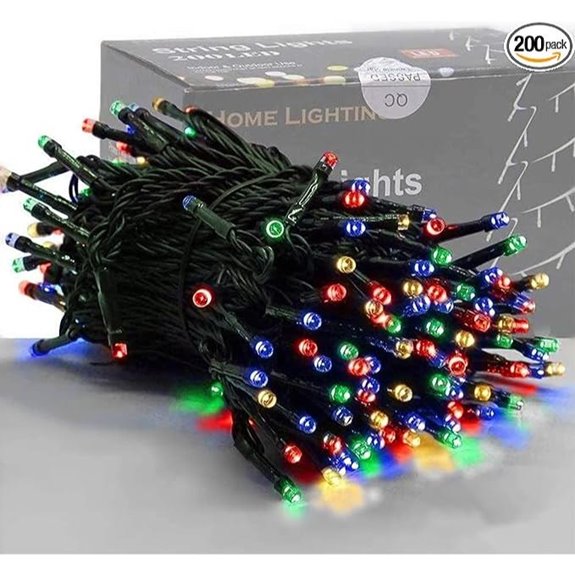 66ft multicolor christmas lights
