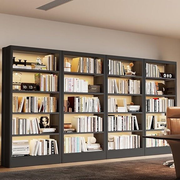 15 Best Bookshelves for Home Libraries in 2026 9 71 5 tier adjustable shelf black