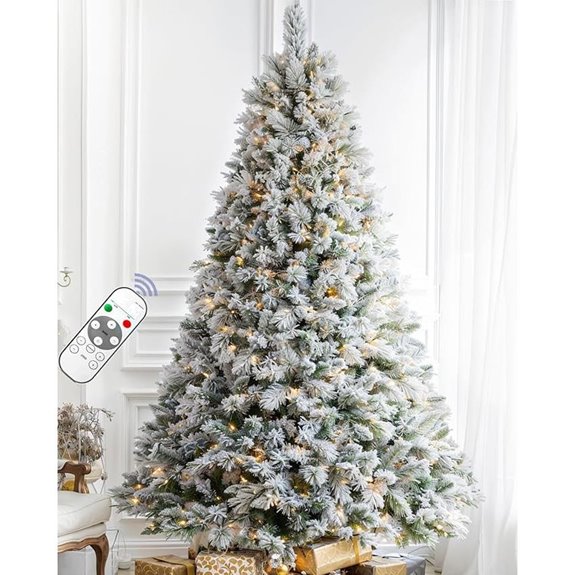 7 5ft snowy pre lit tree