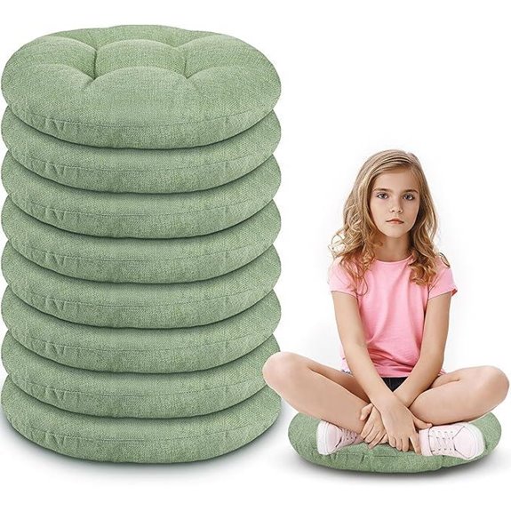 10 Best Floor Pillows for 2026 (Cozy Vibes Guaranteed) 10 8 pcs floor cushions 16 inch green