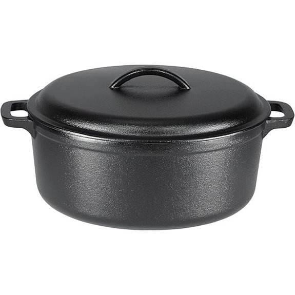 amazon basics 7 quart cast iron dutch oven