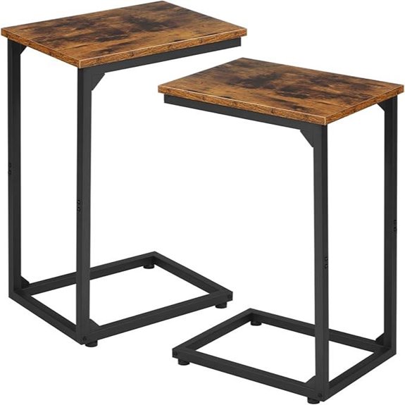 amhancible c shaped table set