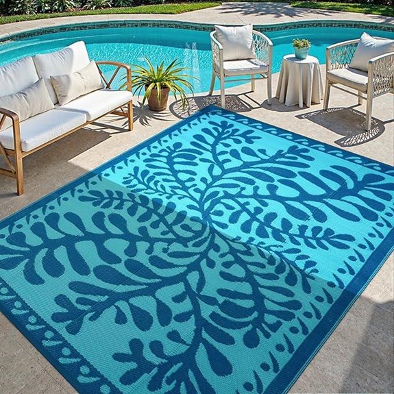 anidaroel blue reversible rug
