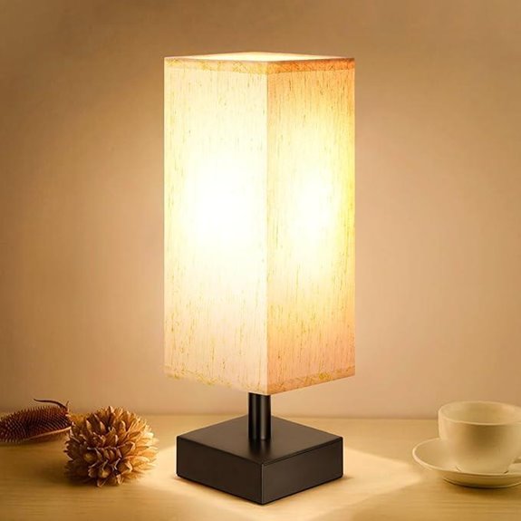 15 Best Bedside Lamps for 2026 11 aooshine lamp with square shade