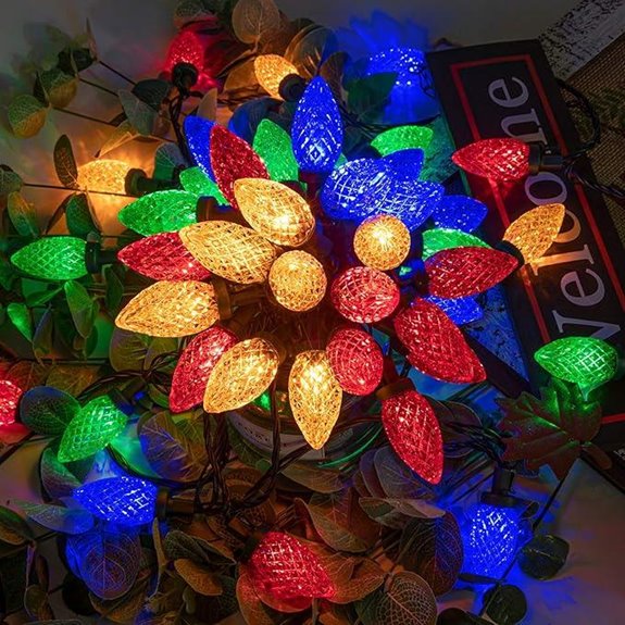 awq 100led c9 lights multicolor