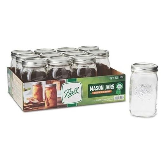 ball 32oz wide mouth jars 12