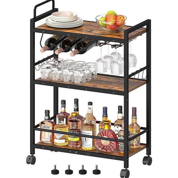 10 Best Bar Carts for 2026 6 bar cart with wine rack