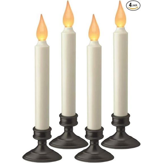 battery operated led window candle with dusk to dawn sensor