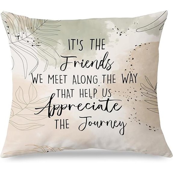 boho inspirational friendship pillow covers