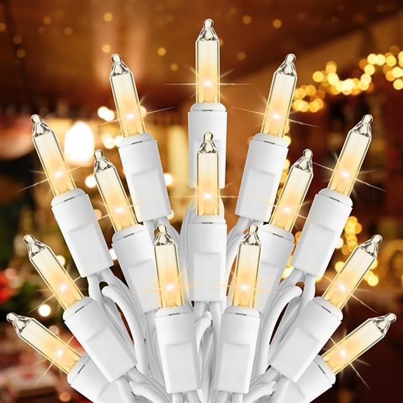 brightown 100 count mini christmas lights