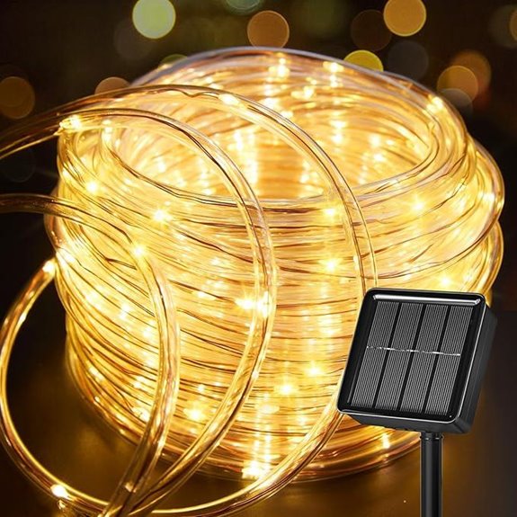 brightown solar rope lights