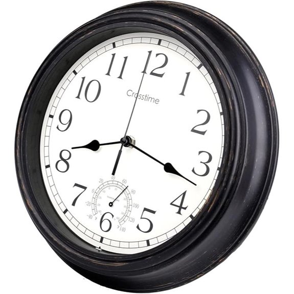 10 Best Outdoor Clocks for 2026 (Weatherproof & Stylish) 6 bronze 12 inch waterproof clock