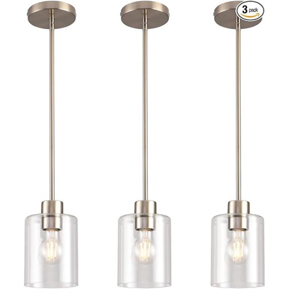 10 Best Kitchen Island Lighting for 2026 8 brushed nickel pendant lights