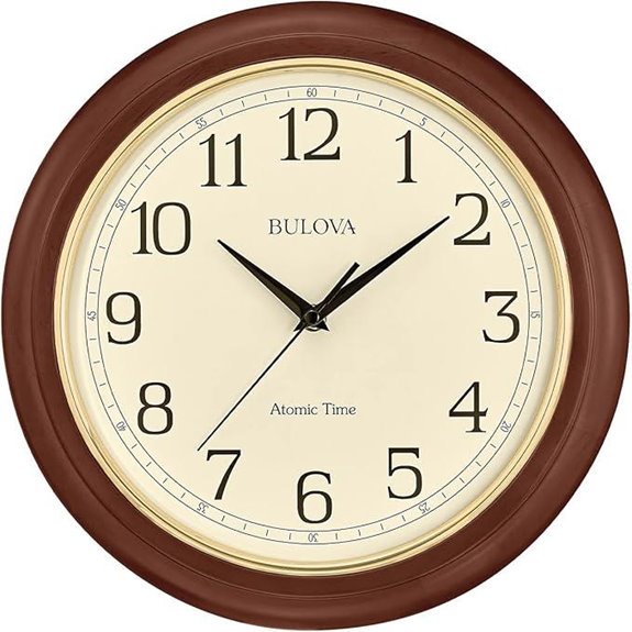 bulova atomic time clock