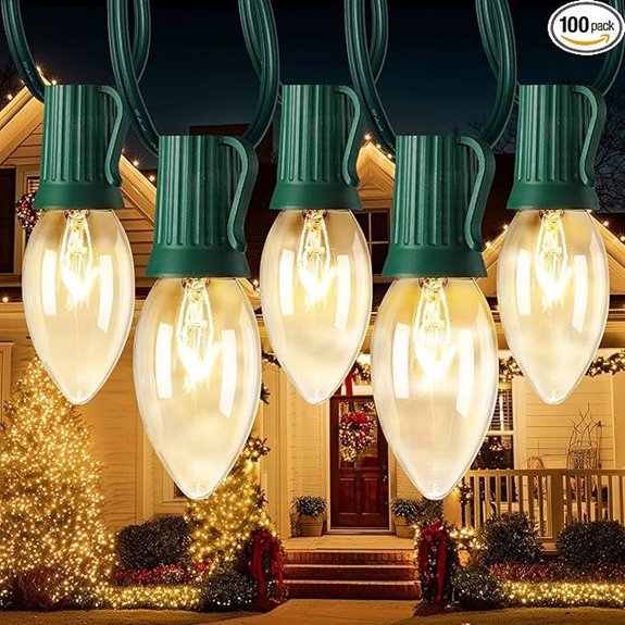c9 clear christmas lights