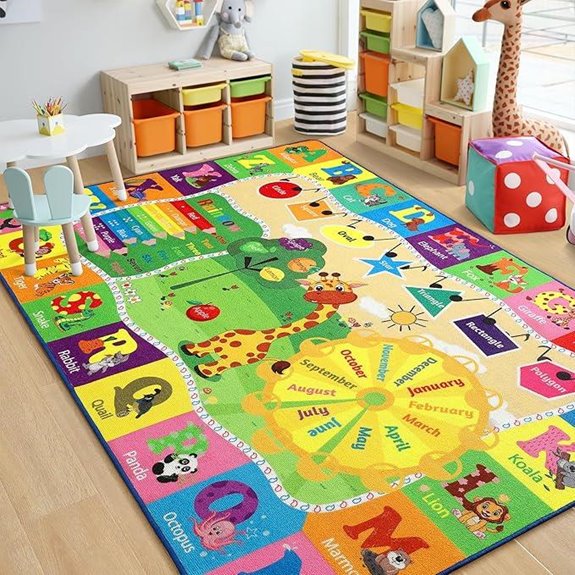 15 Best Playroom Rugs for 2026 (Soft & Stylish Picks) 3 chicrug educational 4x6 rug