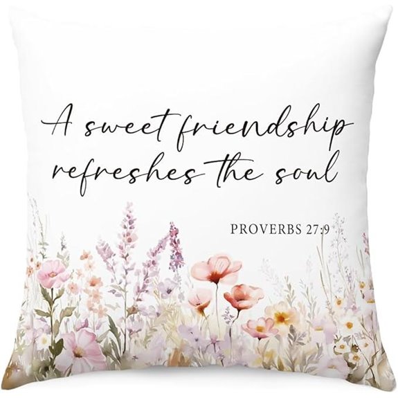 christian bible verse pillow cover