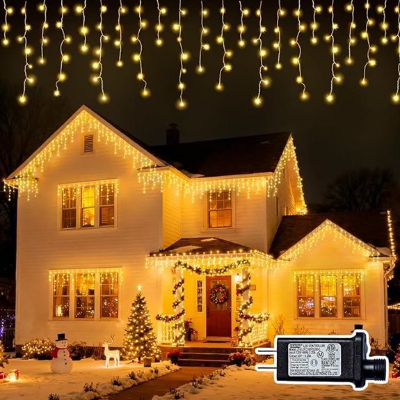 christmas outdoor icicle lights