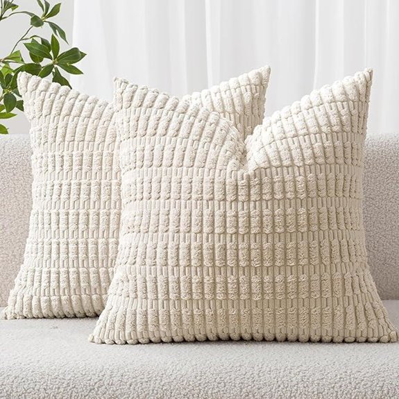 10 Best Throw Pillows for 2026 6 corduroy pillow covers 18x18 2 pack
