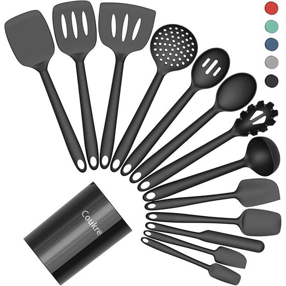 coupkre silicone utensils set