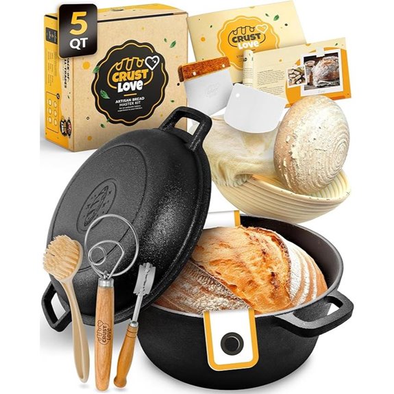 crustlove 5 quart cast iron