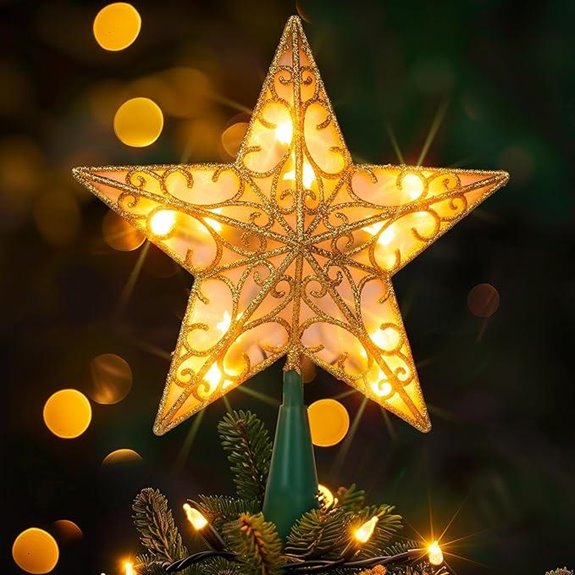 dazzle bright 11 star tree topper