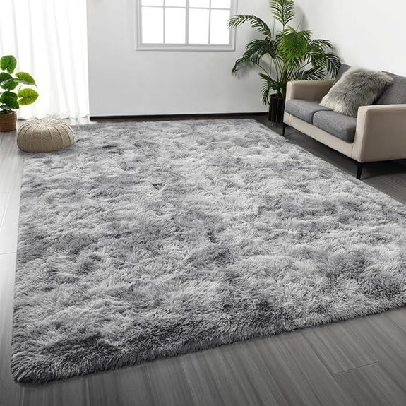 5 Best Shag Rugs for 2026 (Cozy Feet Guaranteed) 3 deerhoo 6x9 light grey