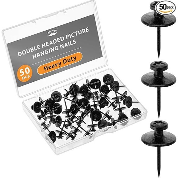 double headed picture hanging nails