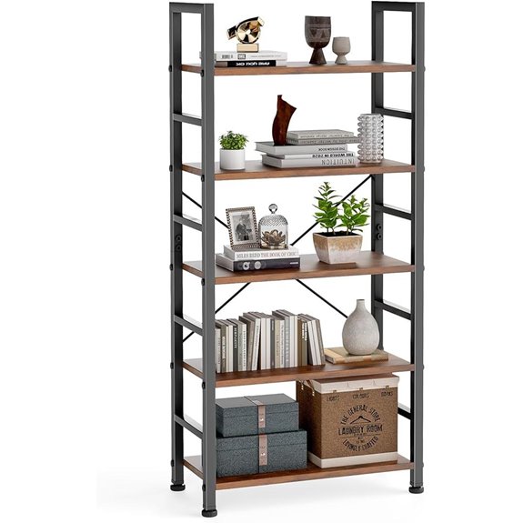 dumos 5 tier rustic shelf