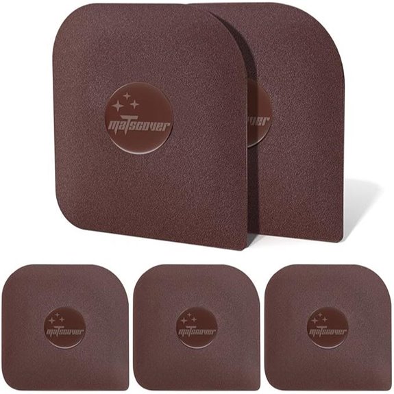 five piece plastic pan scraper set for cast iron