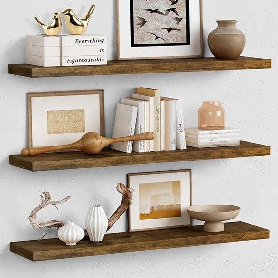 forbena 36 inch shelves set