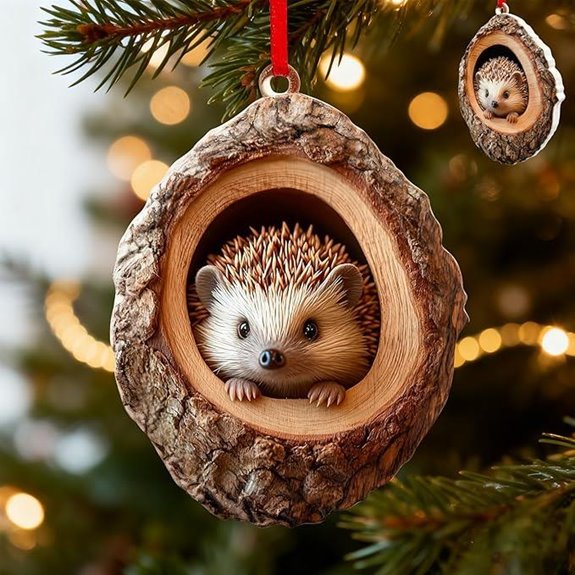 forest hedgehog ornament description