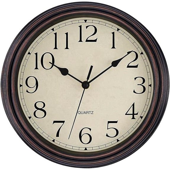 foxtop bronze wall clock