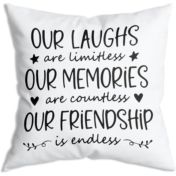 friendship pillow cover 18x18