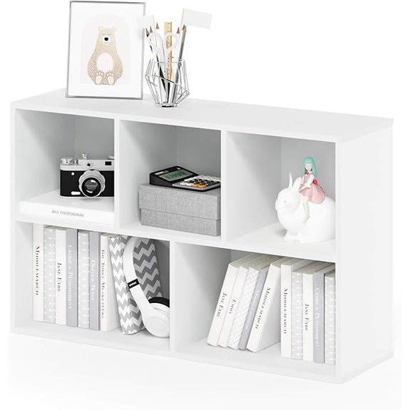 5 Best Bookcases for 2026 (Organize Your Library) 5 furinno luder 5 cube bookcase