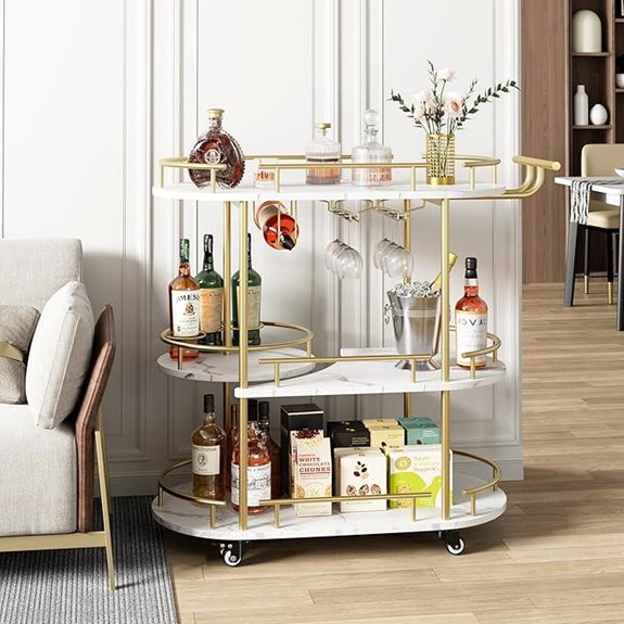 10 Best Bar Carts for 2026 10 garveehome 3 tier bar cart