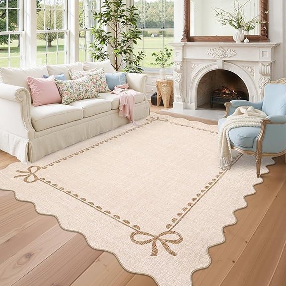 10 Best Nursery Rugs for 2026 (Soft & Safe for Little Feet) 10 garveehome scalloped bow rug