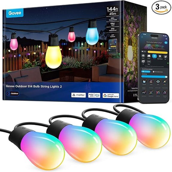 15 Best Hanging Lights for 2026 (Brighten Your Space) 14 govee s14 rgbic outdoor string lights
