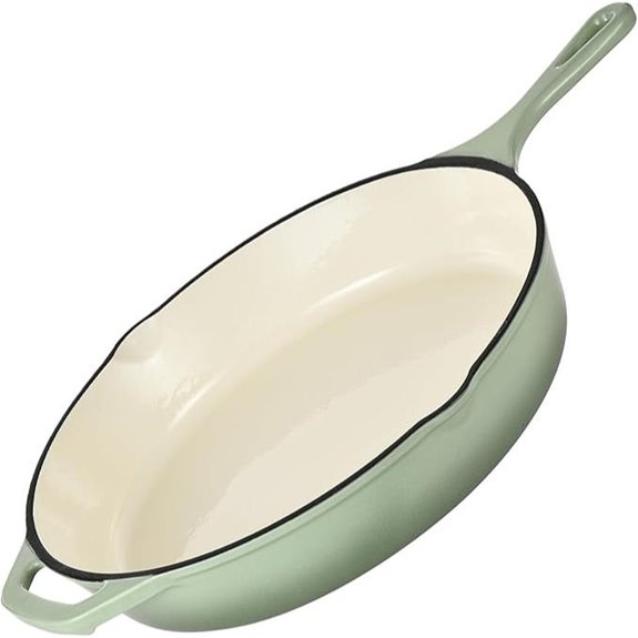hamilton beach skillet enameled cast iron